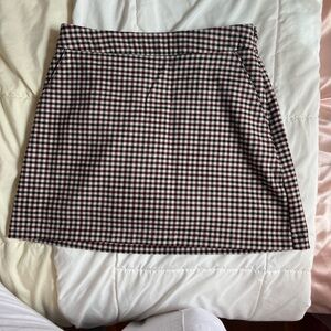 Abercrombie & Fitch Black and White A-Line Mini Skirt